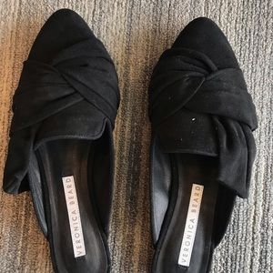 Veronica beard suede flats slip on